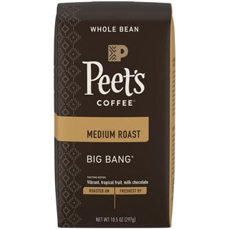 Peet's Coffee Medium Roast Whole Bean Coffee, Big Bang