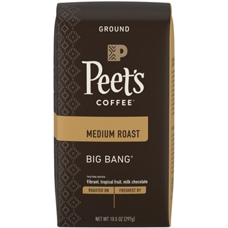 Peet's Coffee Medium Roast Ground Coffee, Big Bang