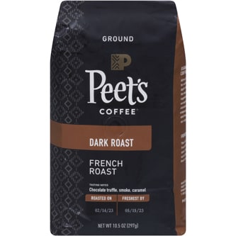 Peet's Coffee Dark Roast Ground Coffee, French Roast