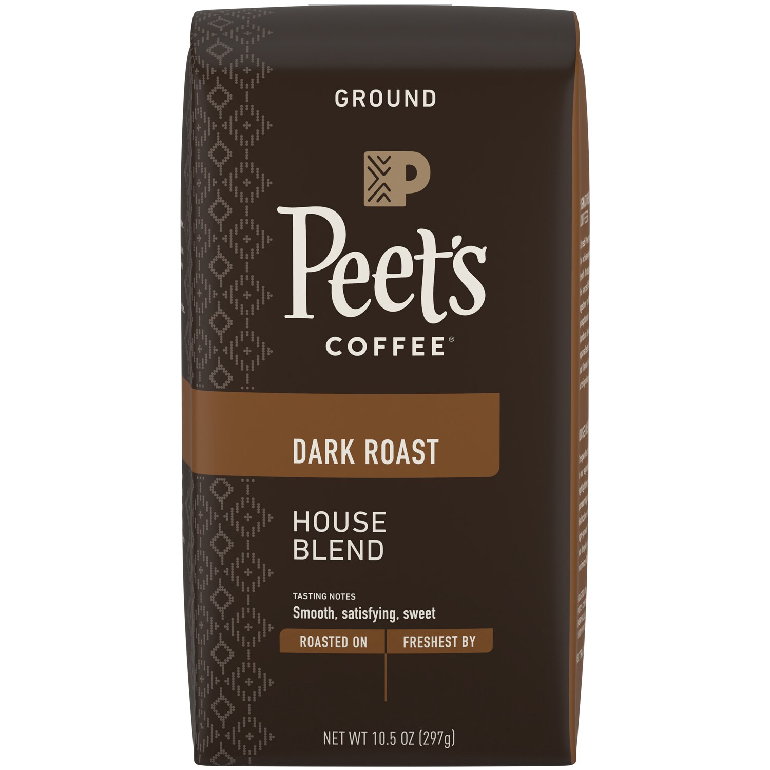 Peet's Coffee Dark Roast Ground Coffee, House Blend