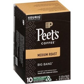 Peet's Coffee Medium Roast Coffee, Big Bang, K-Cups