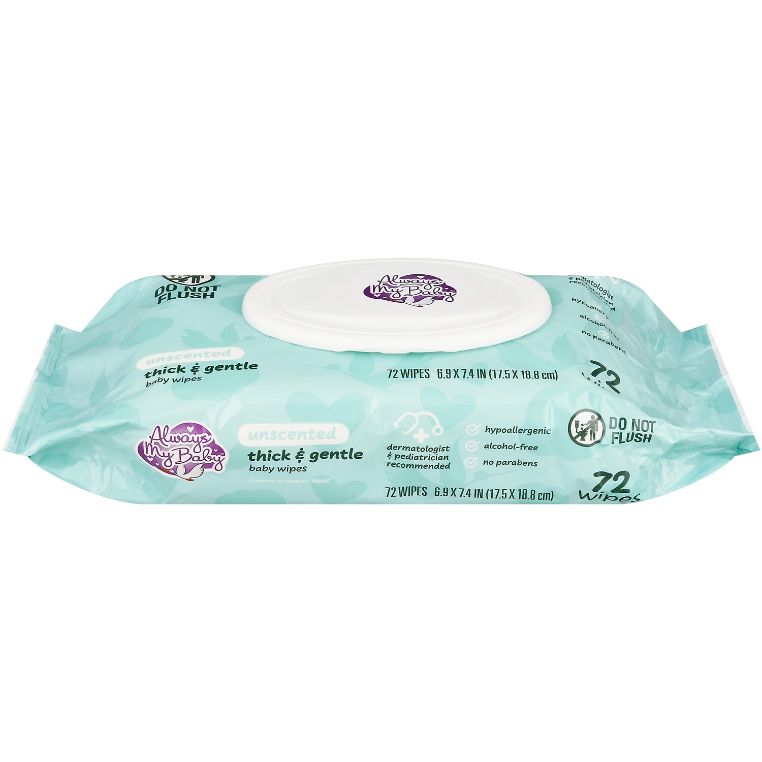 Always My Baby Thick & Gentle Baby Wipes, Unscented