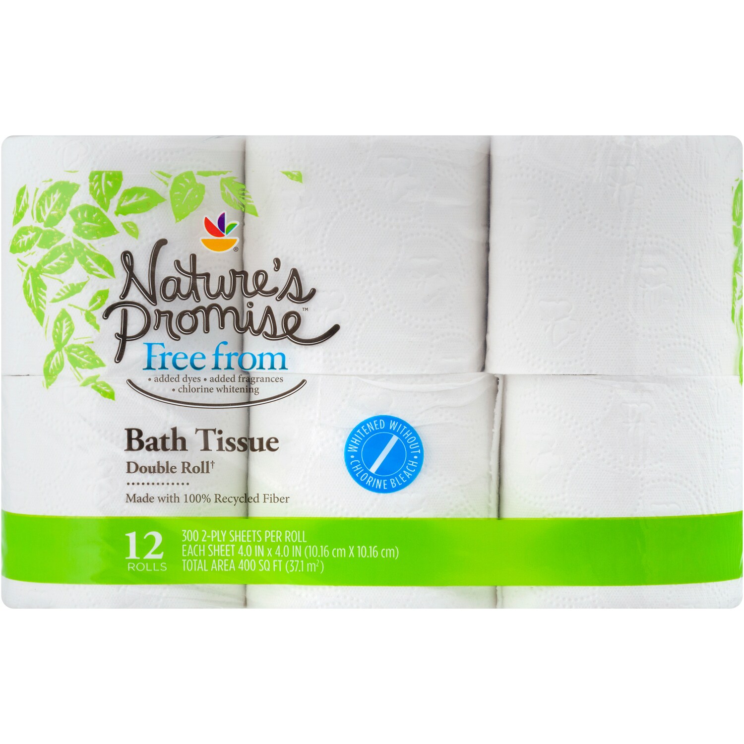 Nature's Promise 2-Ply Bath Tissue, Double Rolls