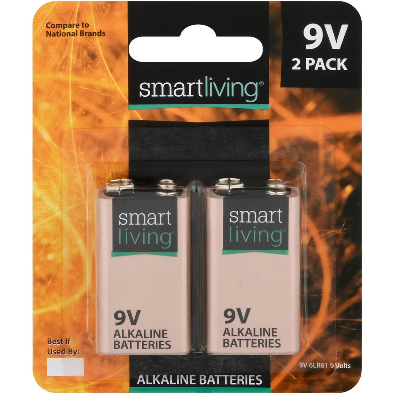 Smart Living 9 Volts Alkaline Batteries