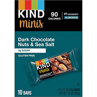 KIND Minis Gluten Free Bars, Dark Chocolate Nuts & Sea Salt