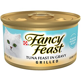 Purina Fancy Feast Wet Cat Food, Grilled Tuna Feast in Gravy