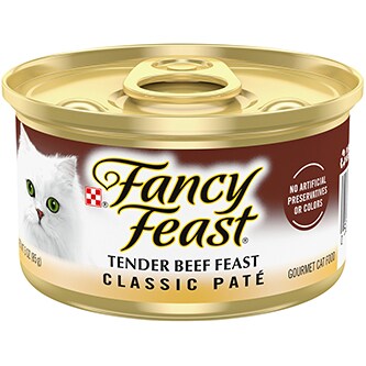Purina Fancy Feast Wet Cat Food, Classic Pate Tender Beef Feast