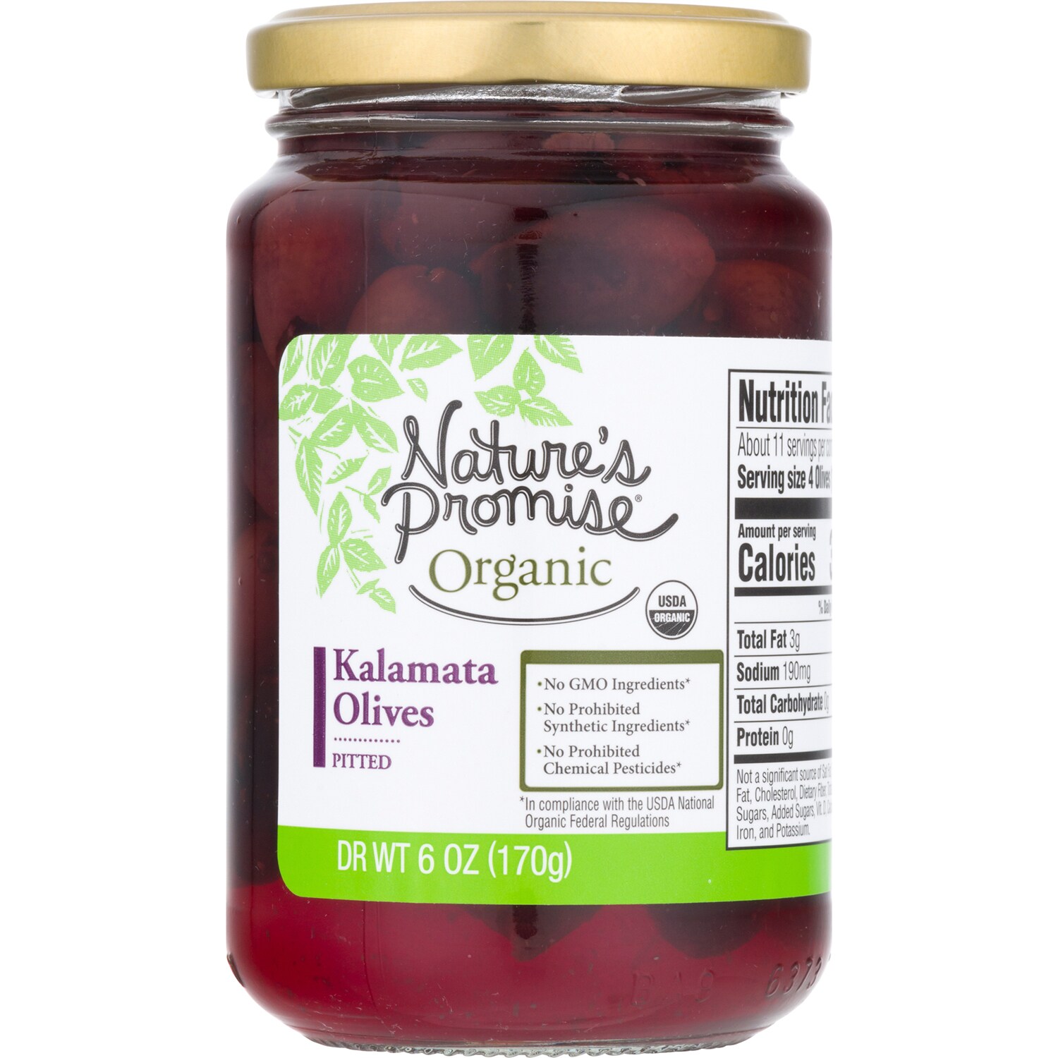 Nature's Promise Organic Pitted Kalamata Olives