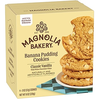 Magnolia Bakery Banana Pudding Cookies, Classic Vanilla with White Chocolate Chips