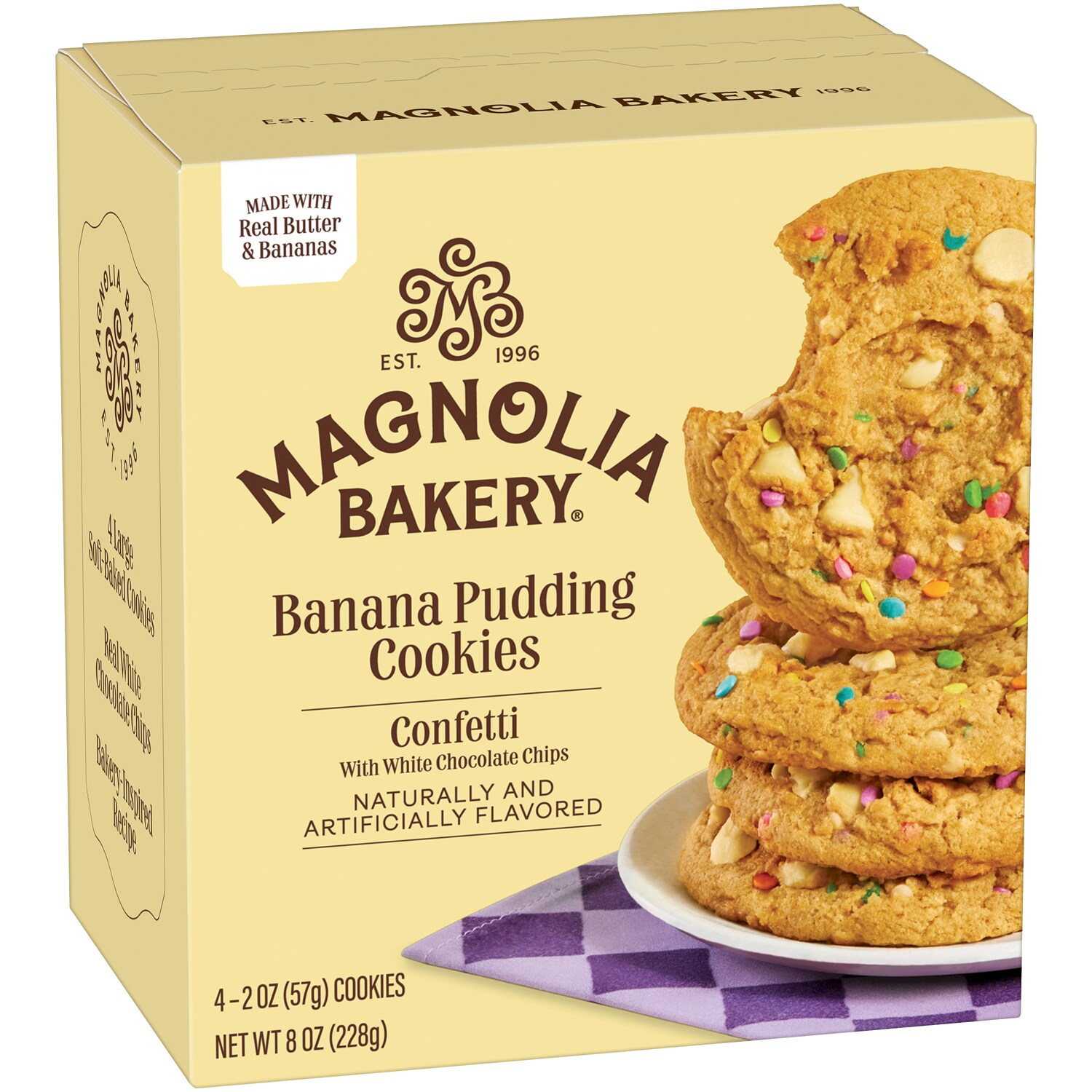 Magnolia Bakery Banana Pudding Cookies, Confetti with White Chocolate Chips