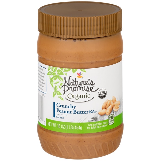 Nature's Promise Organic Crunchy Peanut Butter, Salted