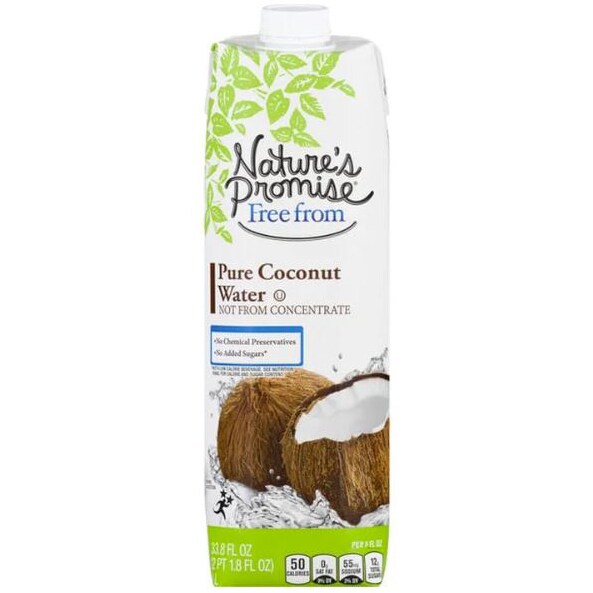 Nature's Promise Pure Coconut Water, Carton