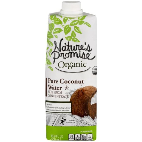 Nature's Promise Organic Pure Coconut Water, Carton