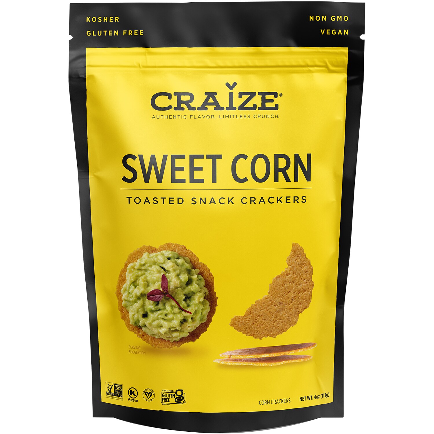 Craize Toasted Snack Crackers, Sweet Corn