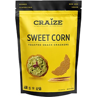Craize Toasted Snack Crackers, Sweet Corn