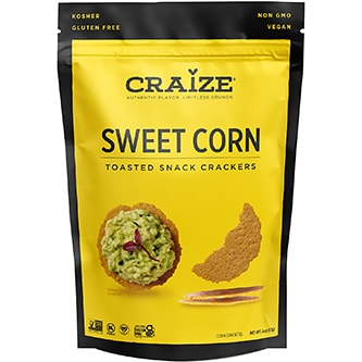 Craize Toasted Snack Crackers, Sweet Corn