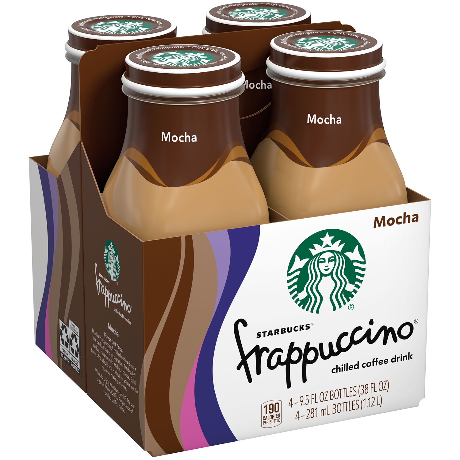 Starbucks Coffee Frappuccino, Mocha, Glass Bottles