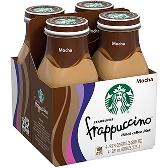 Starbucks Coffee Frappuccino, Mocha, Glass Bottles