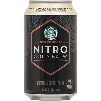 Starbucks Coffee Nitro Cold Brew Coffee, Vanilla Sweet Cream, Can