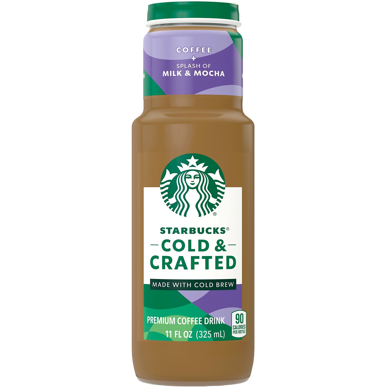 Starbucks Coffee Cold & Crafted Cold Brew, Coffee + Milk & Mocha, Glass Bottle