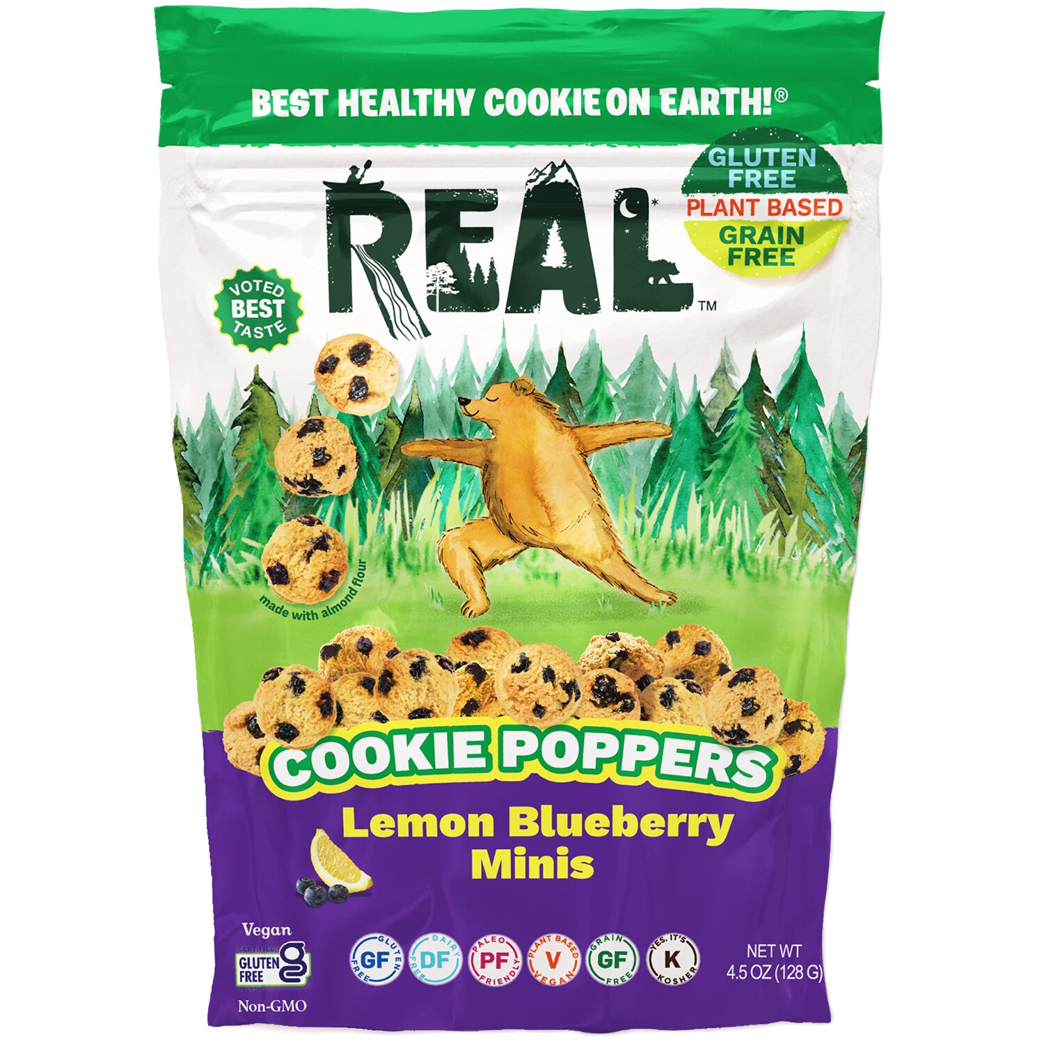 REAL Cookie Poppers, Lemon Blueberry Minis