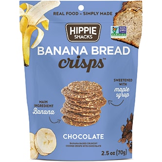 Hippie Snacks Banana Bread Crisps, Chocolate