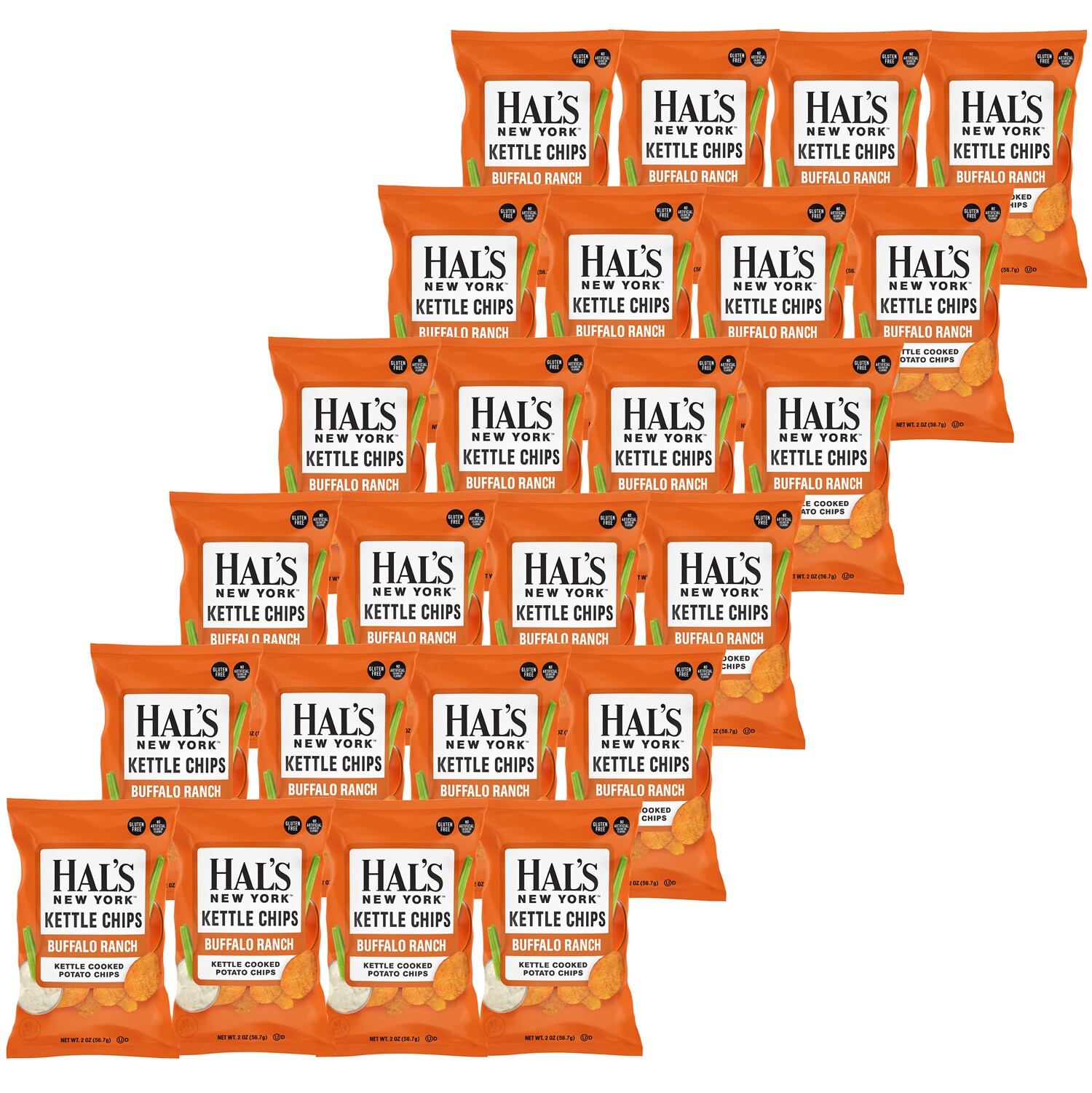 Hal's New York Kettle Cooked Potato Chips, Buffalo Ranch