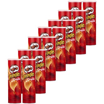 Pringles Potato Crisps, Original, Case