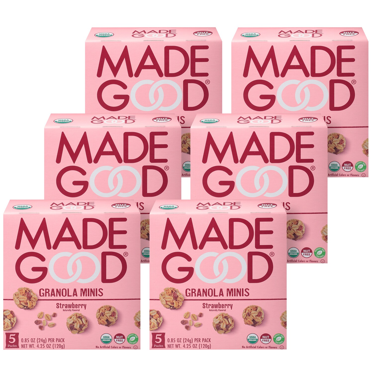 Made Good Granola Minis, Strawberry, Case