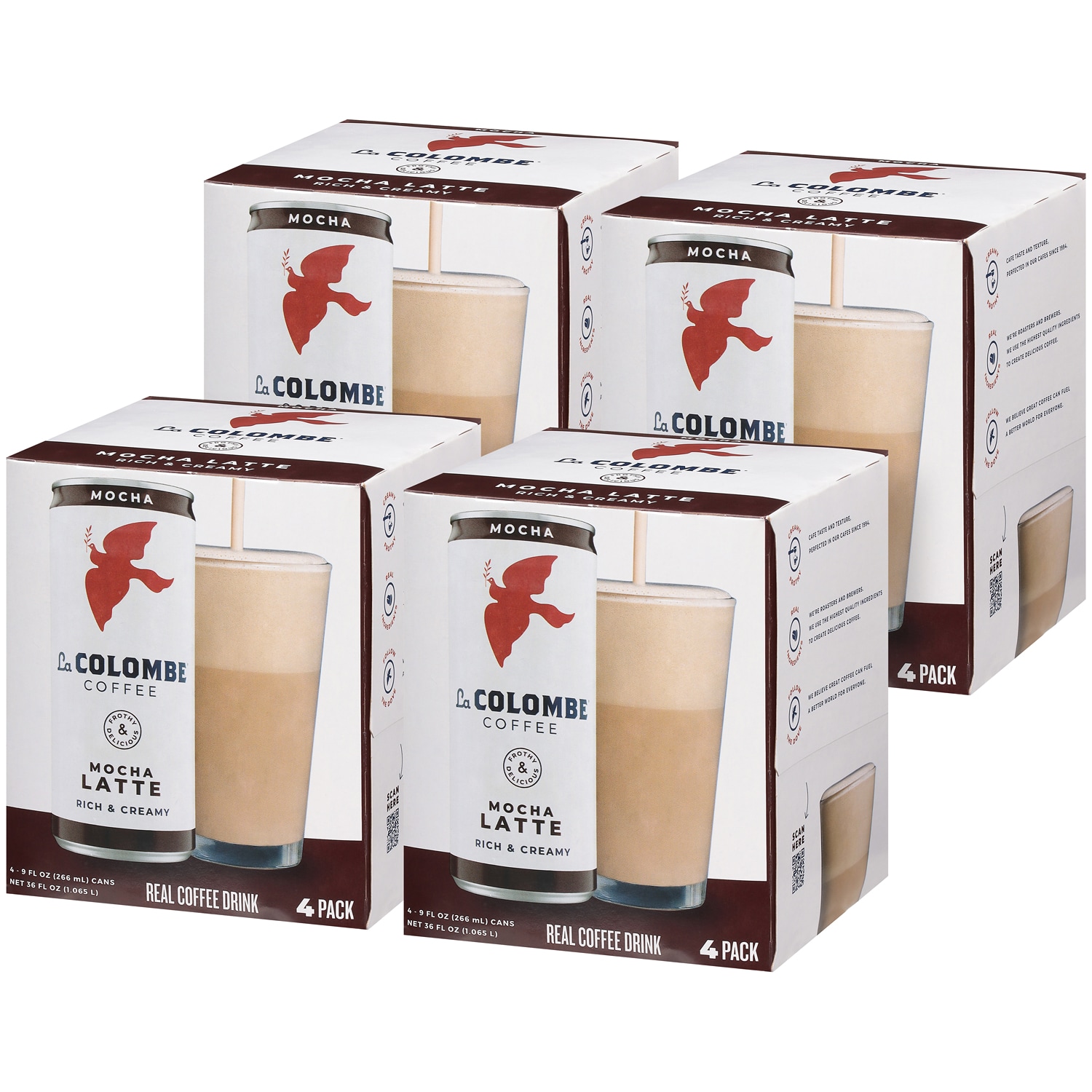 La Colombe Cold-Pressed Espresso Draft Latte, Mocha, Cans