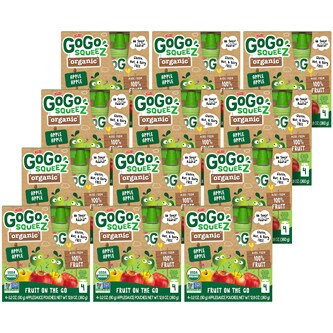 GoGo Squeez Organic Applesauce On-the-Go, Apple Apple