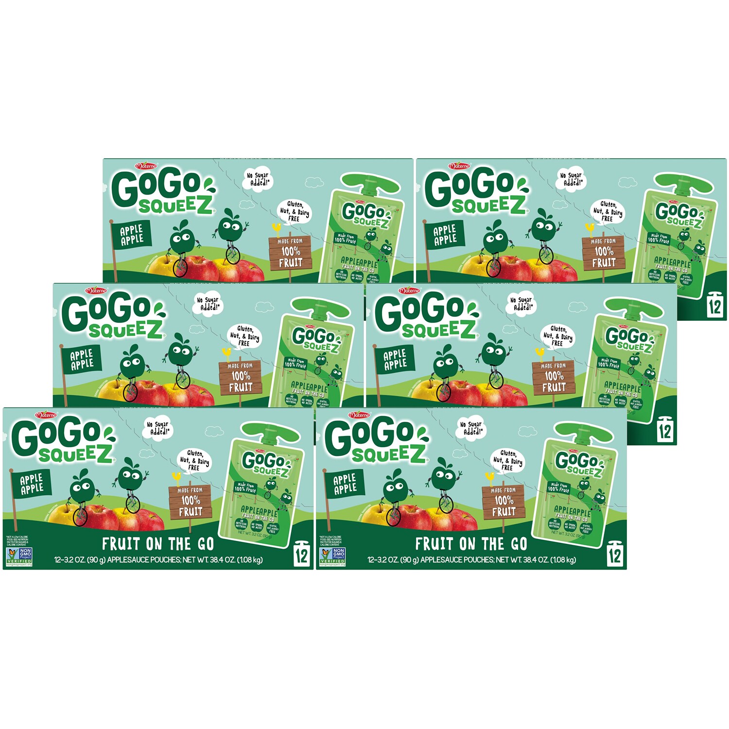 GoGo Squeez Applesauce On-the-Go, Apple Apple