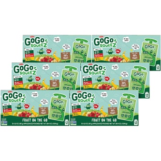 GoGo Squeez All-Natural Applesauce On-the-Go, Variety Pack