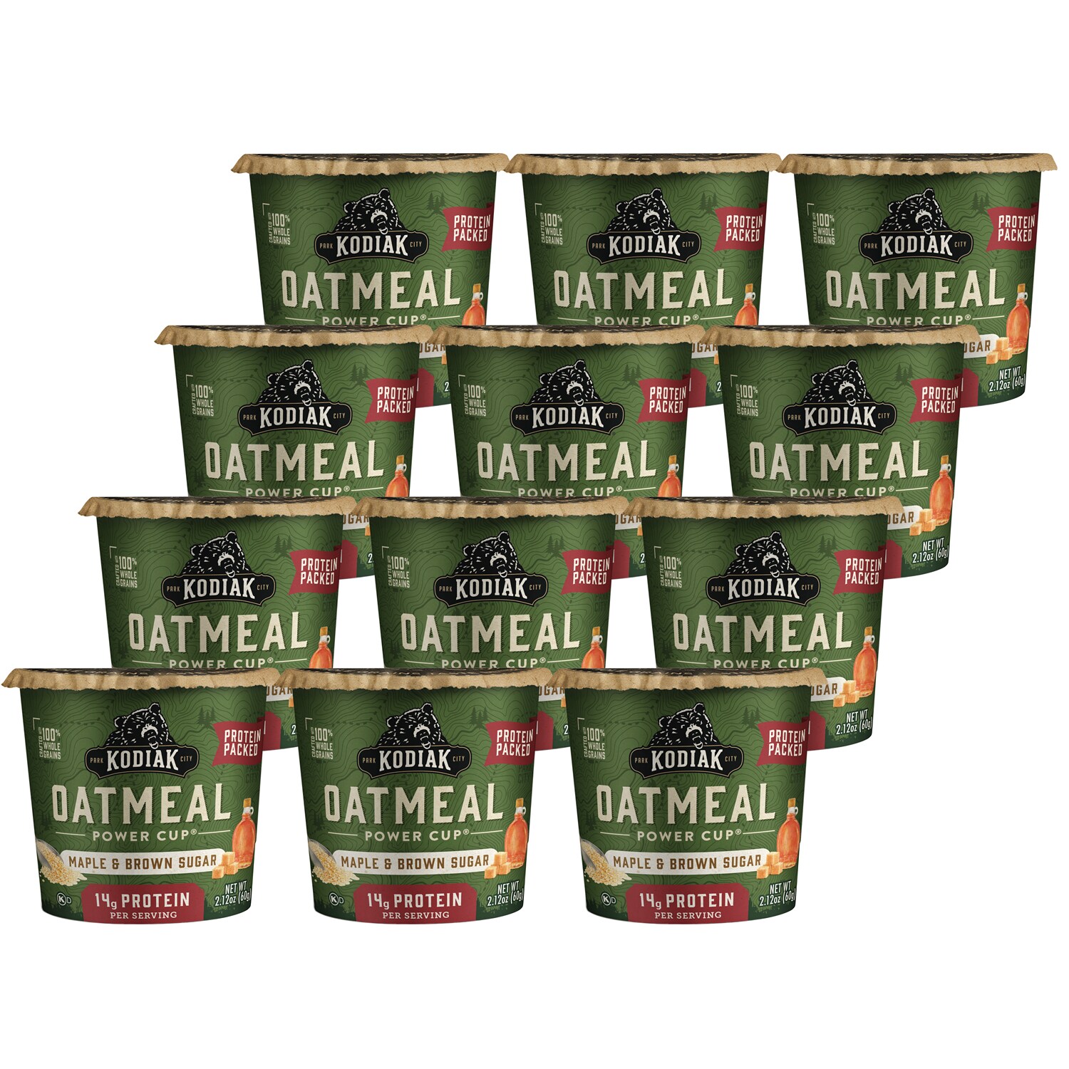 Kodiak Oatmeal Power Cups, Maple & Brown Sugar