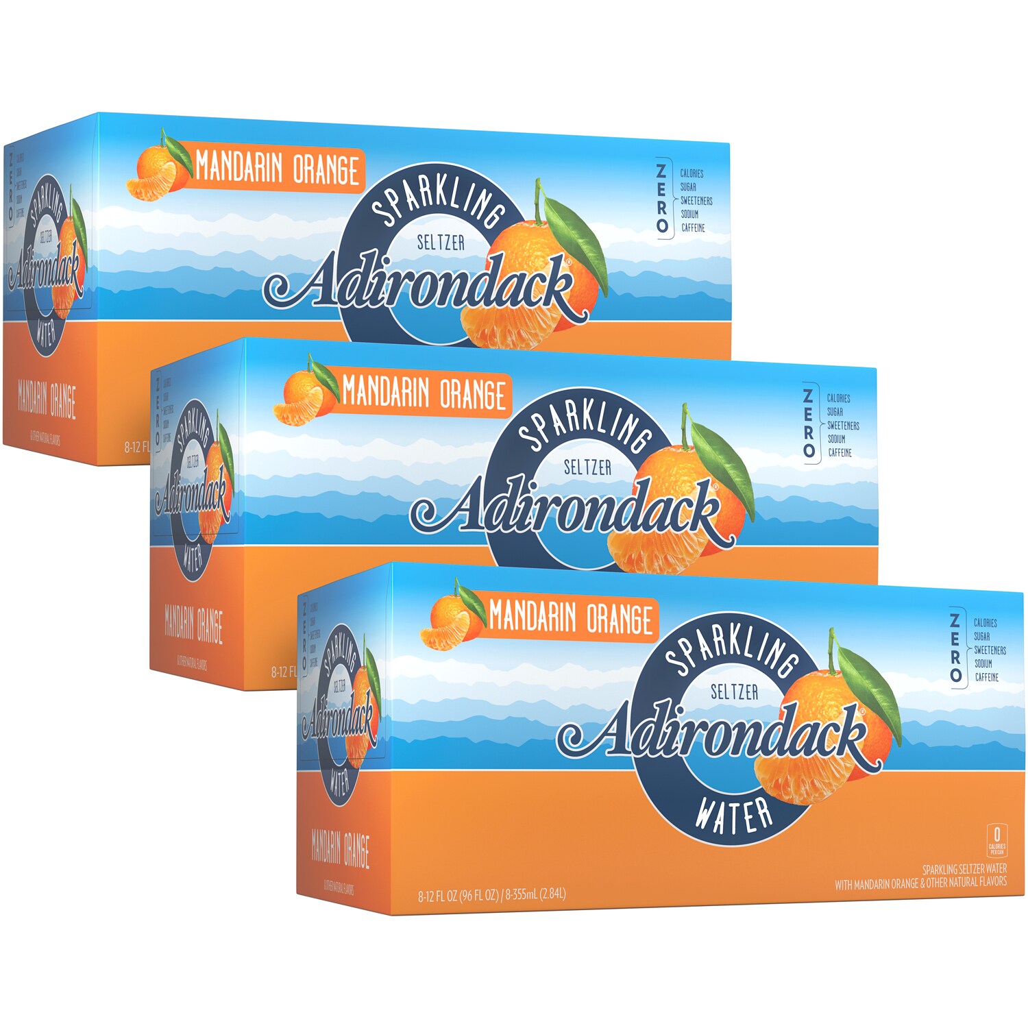 Adirondack Seltzer, Mandarin Orange, Cans