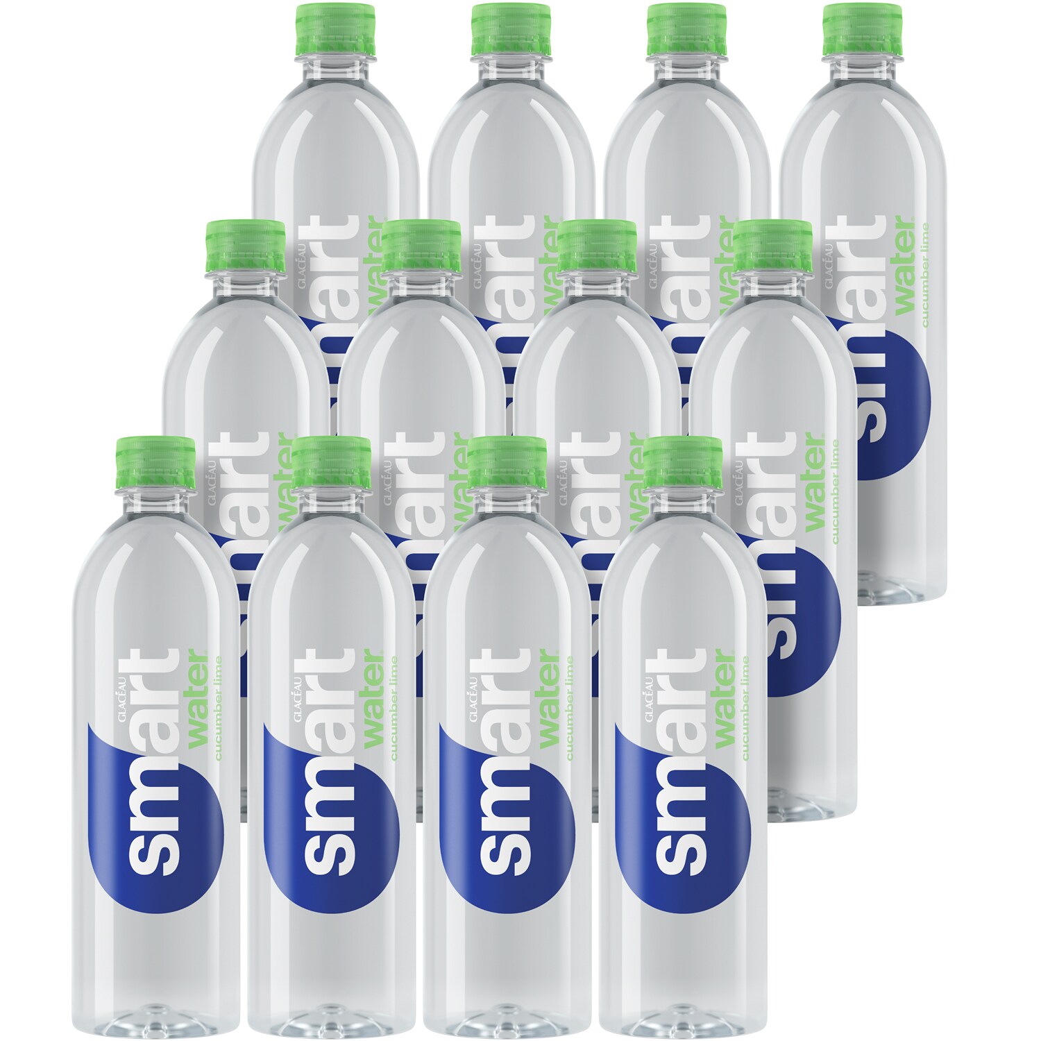 smartwater Electrolyte-Enhanced Water, Cucumber Lime, Plastic Bottles