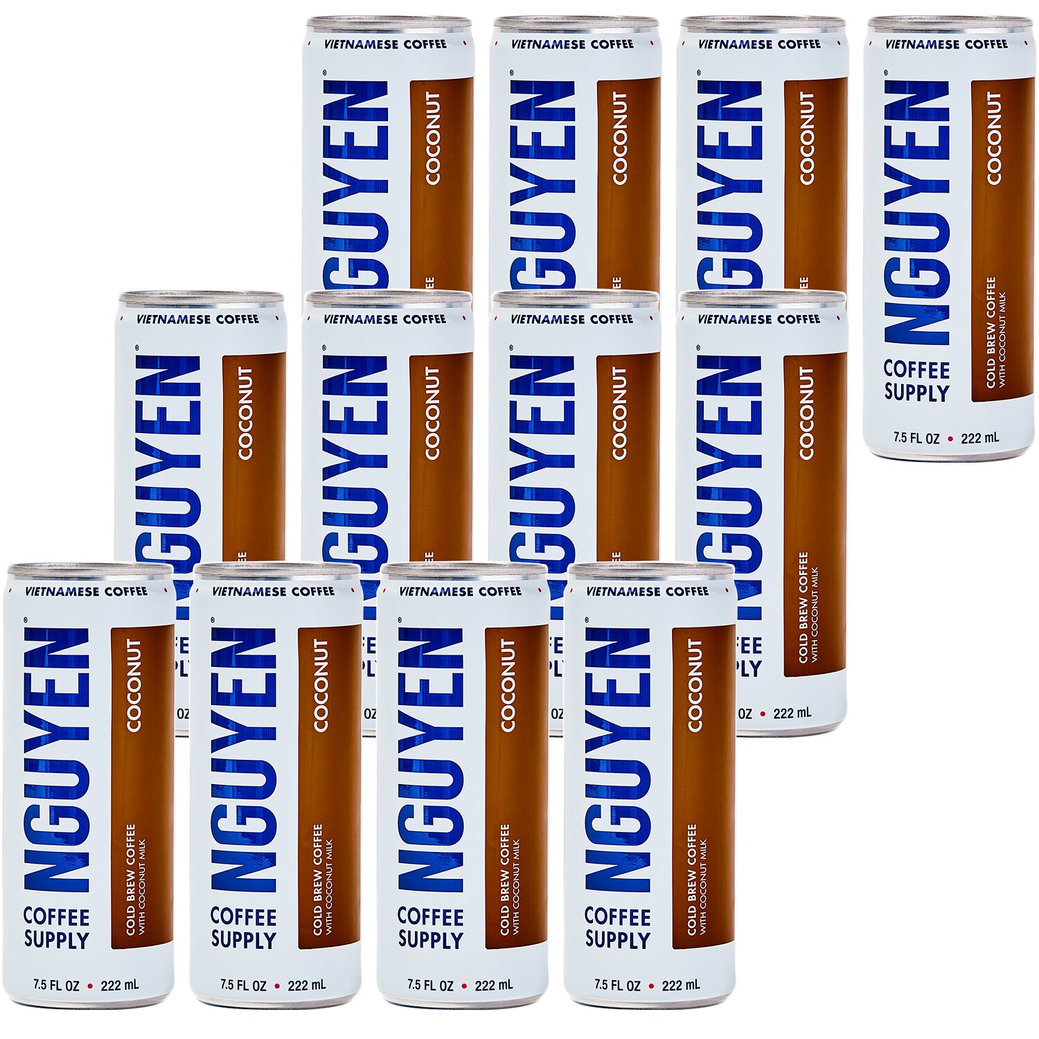 Nguyen Coffee Supply Vietnamese Cold Brew Coffee, Coconut, Cans