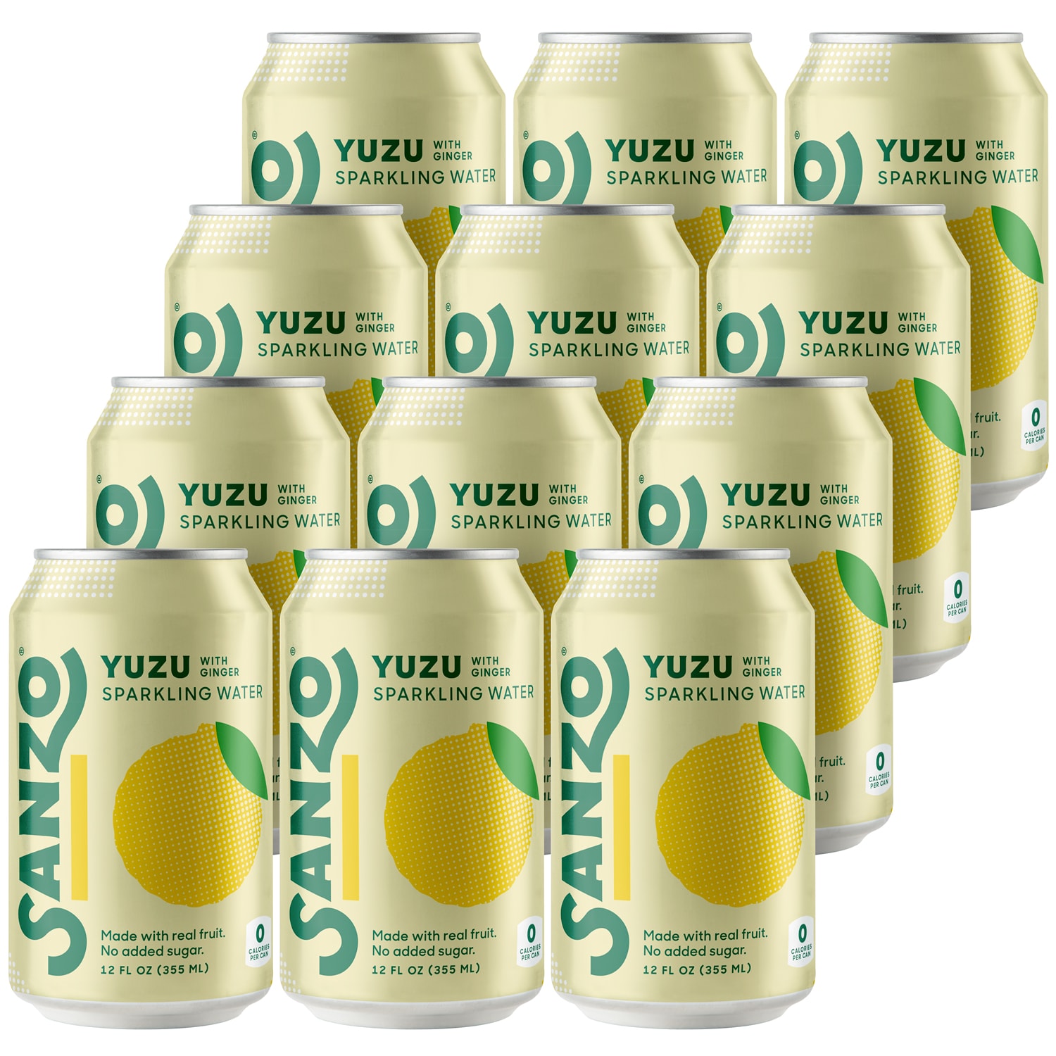 Sanzo Sparkling Water, Yuzu, Cans