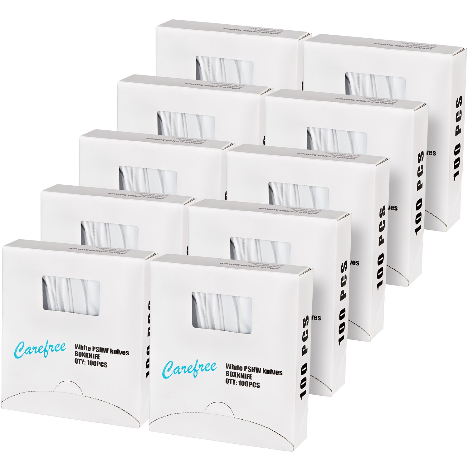 Carefree Heavy Duty Plastic Knives, Case