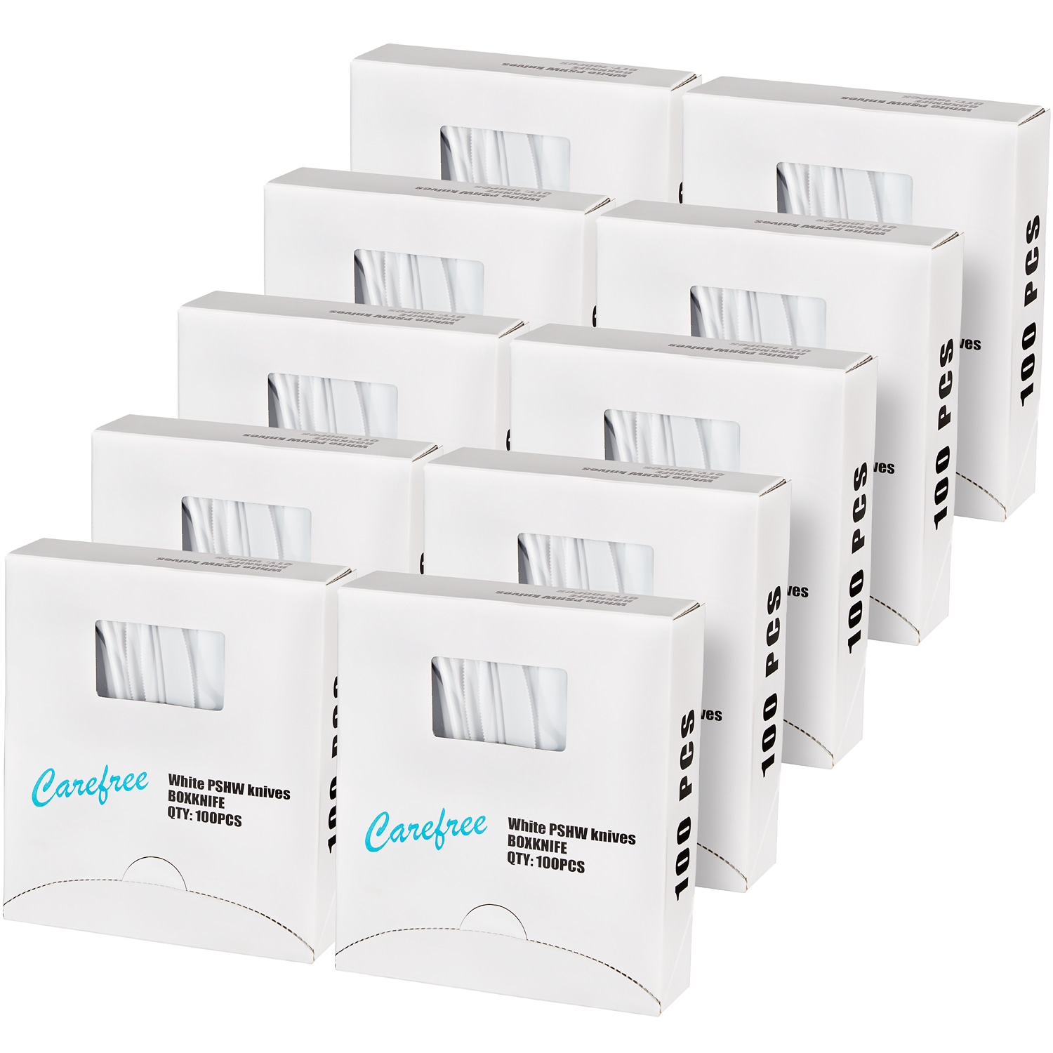 Carefree Heavy Duty Plastic Knives, Case