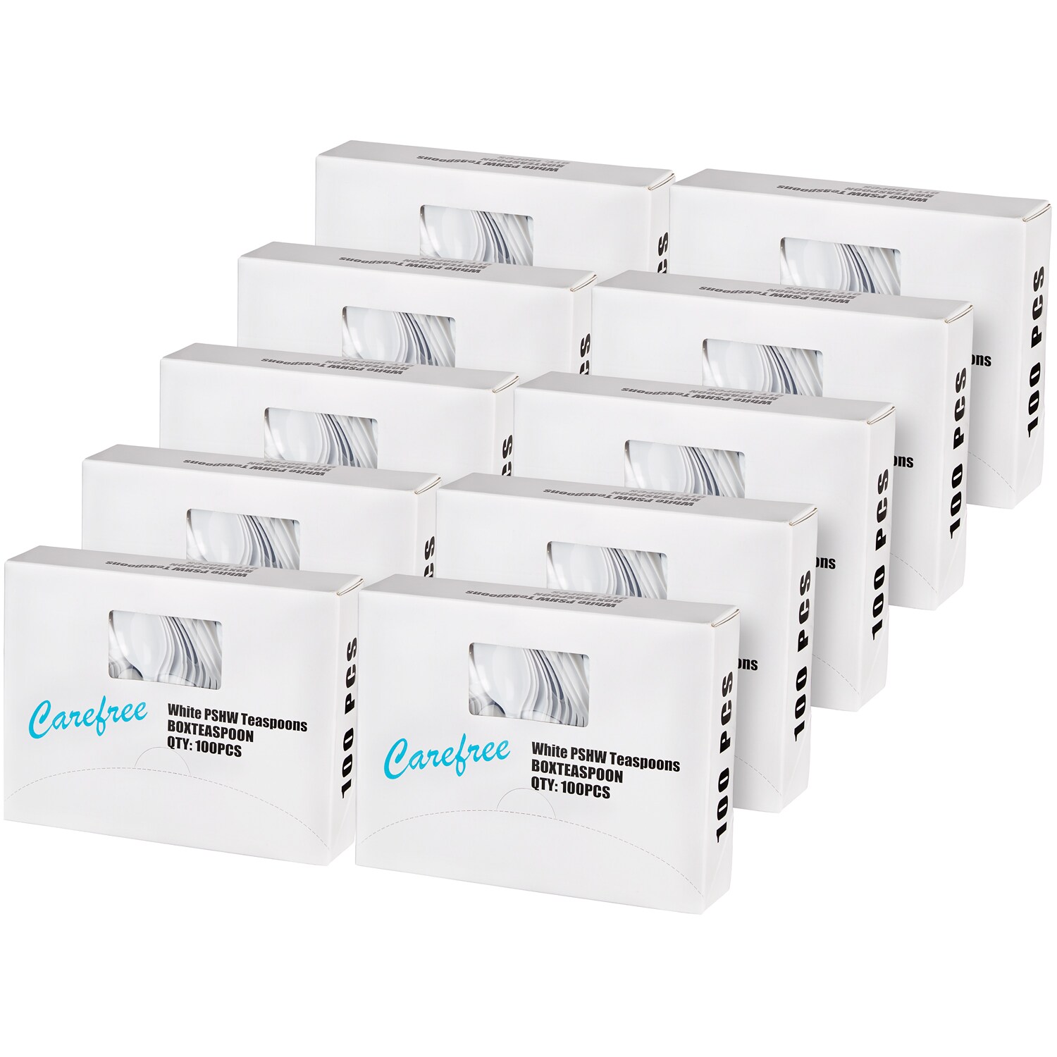 Carefree Heavy Duty Plastic Spoons, Case