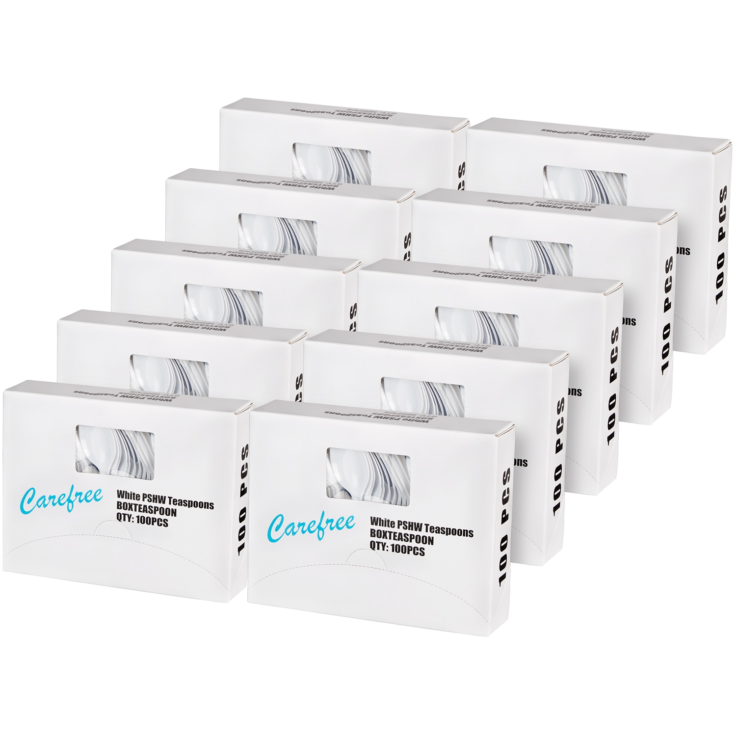 Carefree Heavy Duty Plastic Spoons, Case