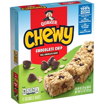 Quaker Chewy Granola Bars, Chocolate Chip 