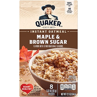 Quaker Instant Oatmeal, Maple & Brown Sugar
