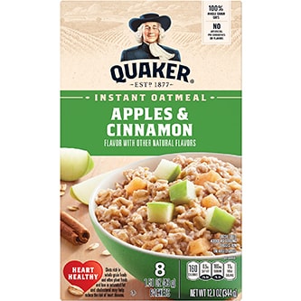 Quaker Instant Oatmeal, Apples & Cinnamon