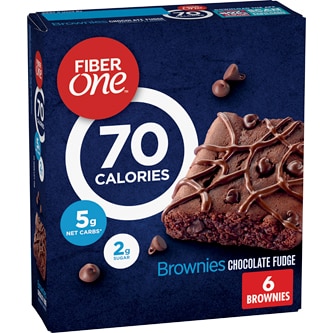 General Mills Fiber One 70 Calorie Brownies, Chocolate Fudge