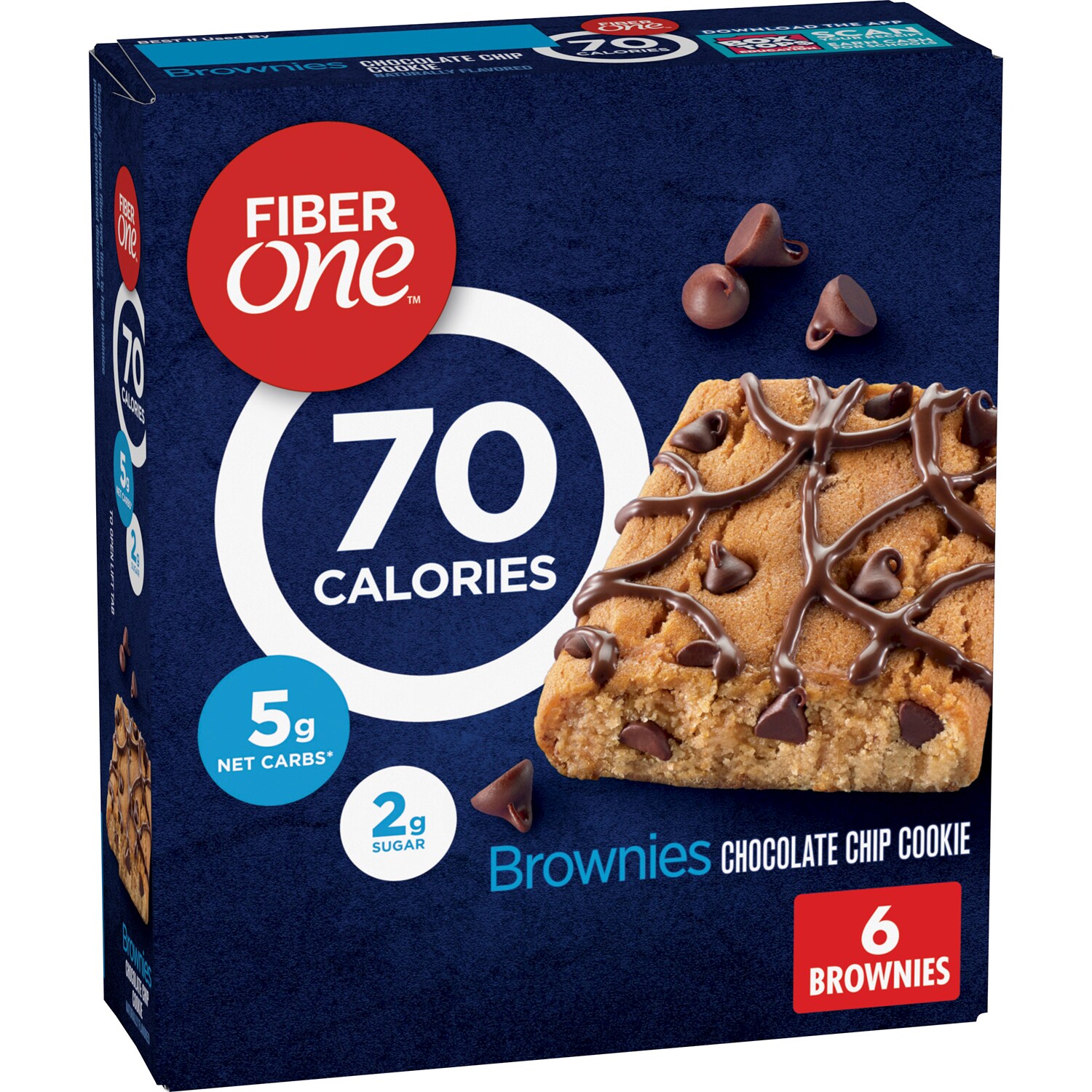 General Mills Fiber One 70 Calorie Brownies, Chocolate Chip Cookie