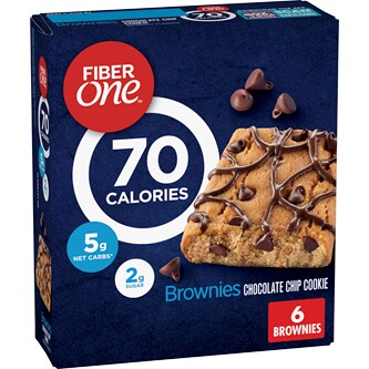 General Mills Fiber One 70 Calorie Brownies, Chocolate Chip Cookie