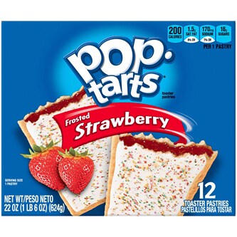 Kellogg's Pop-Tarts Toaster Pastries, Frosted Strawberry