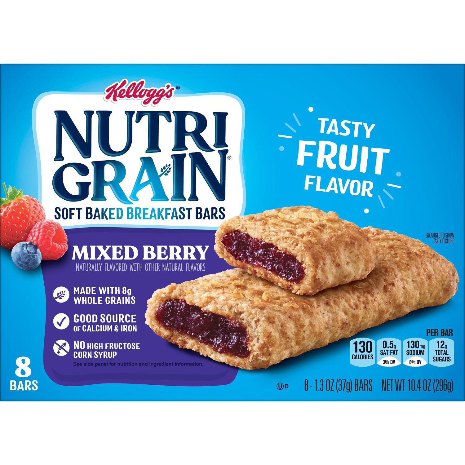 Kellogg's Nutri-Grain Soft Baked Breakfast Bars, Mixed Berry